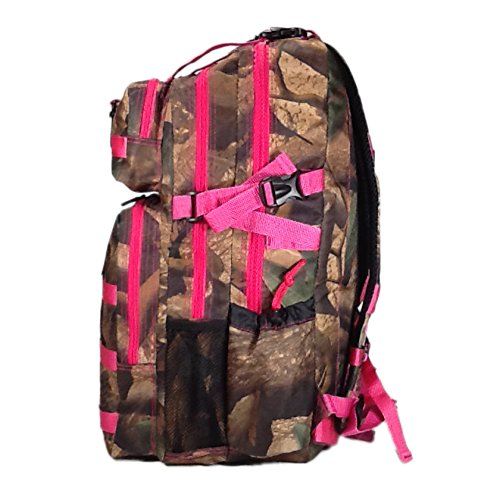 Mochila de senderismo camuflada digital 21 pulg rosa miniatura 5