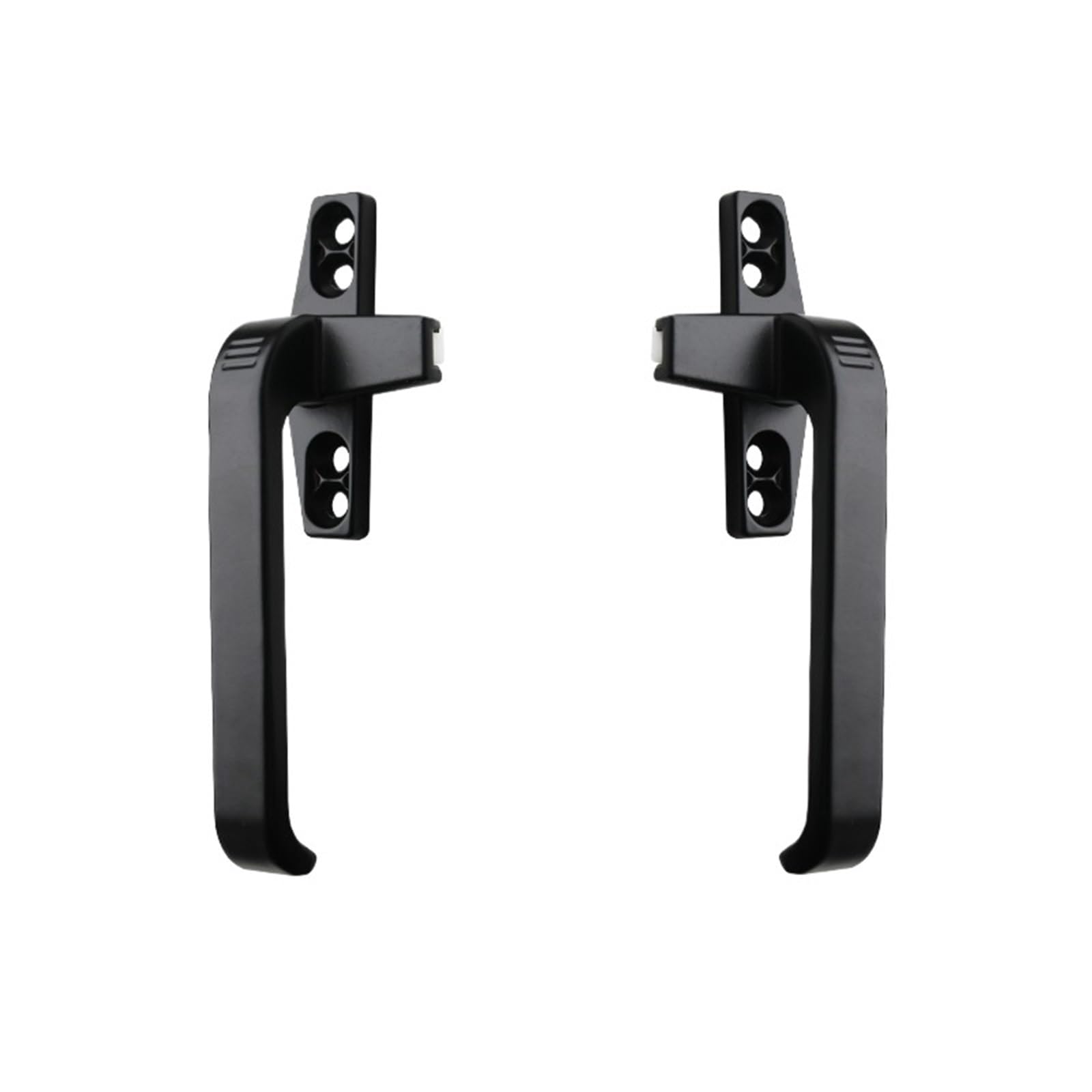 PVC Window Handles, Window Handle UPVC Aluminium Alloy Latch Lock Flat Opening 2pc(Black-Practical)