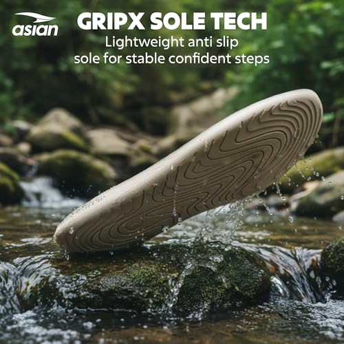 Image of ASIAN Medisol-03 Men's Orthopedic Comfort Slippers | Soft Cushion Footbed, Dual Adjustable Buckle Straps, Lightweight Anti-Skid Sole, Stylish Sandals