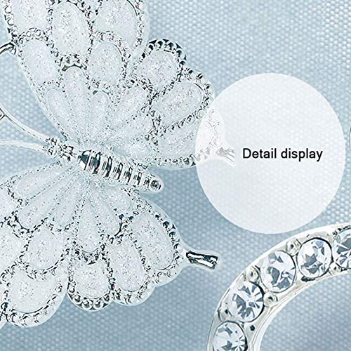 Huijie Photo Wallpaper - Custom Large Mural Photo Wallpaper 3D Embossed Blue Transparent Flowers Butterfly Mural Living Room Tv Bedroom Modern Interior Decoration,320Cm(H)×600Cm(W) #TOP3