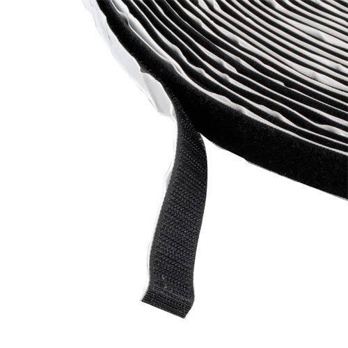Preisvergleich Produktbild Klettband selbstklebend schwarz