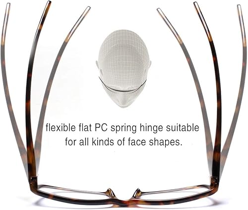 Miniatura 4 de Henotin Paquete de 5 lentes de lectura con bloqueo de luz azul, antifatiga ocular, anteojos de lectura para computadora para mujeres y hombres