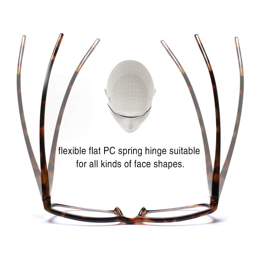 5 Stück Lesebrille Blau Licht Blockiert Ermüdung Augen Leser Herren 5 Stück Schildkröten 2,25) 5er Pack Medium Schildkröten 5er Pack Schildkröten 5er Pack M Schildkröten Medium