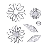Metal Cutting Dies, Flowers Leaves Cut Dies Stencil Scrapbooking Embossing Template for DIY Greeting...