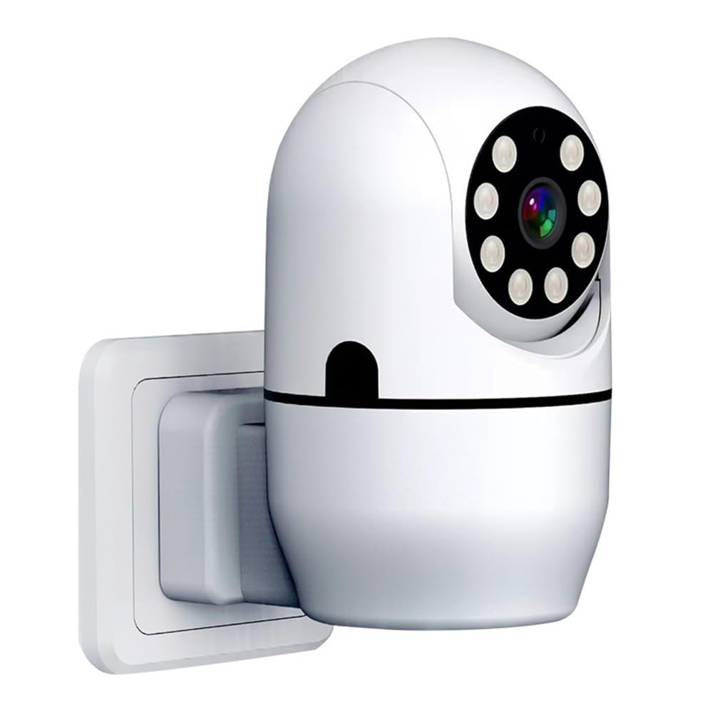 Ring Floodlight CAM Wired Pro, telecamera di sicurezza con lampadina, funzione di visione notturna a colori, rilevamento del movimento, citofono vocale bidirezionale