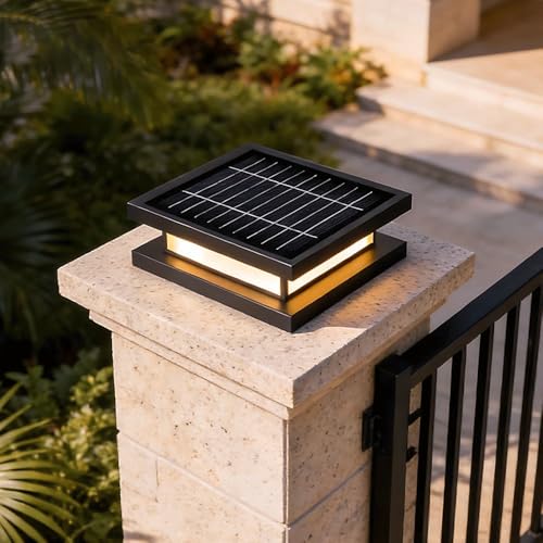 Lampe solaire pour poteau : finis les câbles et coins sombres