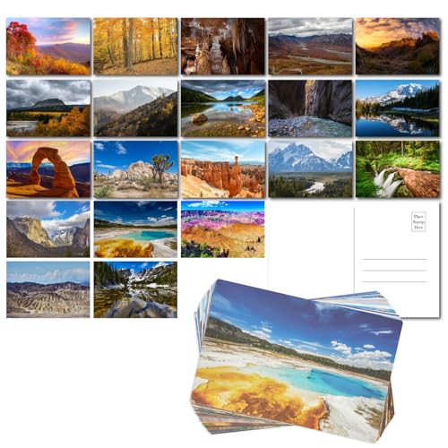 Cartes postales vintage parc national lot de 40 pour decoration murale
