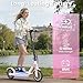 WERHY Foldable Electric Scooter, 350W Motor, Max 12Miles Long Range, 19 MPH Max Speed, 8.5