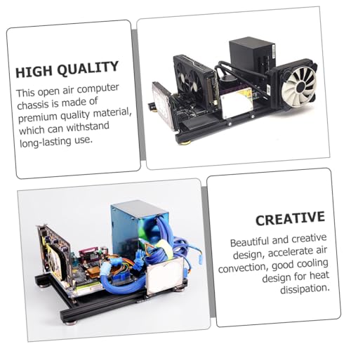 Gabinete Abierto Angoily DIY Full Tower ATX para Computadora miniatura 4