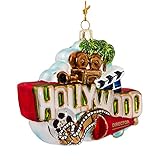 Kurt Adler Glass Hollywood Sign Ornament, 5-Inch
