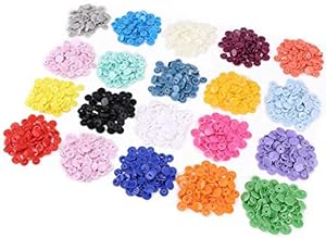 BetterJonny T5-2015 Kam-Druckknöpfe, 20 Farben, 300 Sets