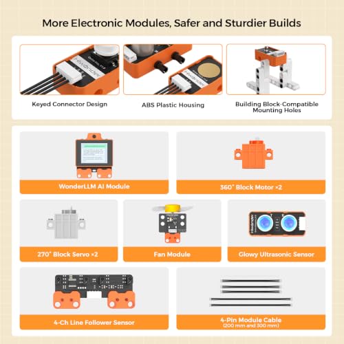 Image of Robot Building Kit STEM Education AI Vision Voice Control Graphical Coding