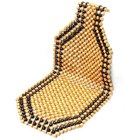 Wooden Beaded Seat For Car/Van/Tax, Massage Comfortable Wooden Seat Cushion | car seat beads | beaded car seat covers | beaded seat cover for car | beaded seat cover Cover
