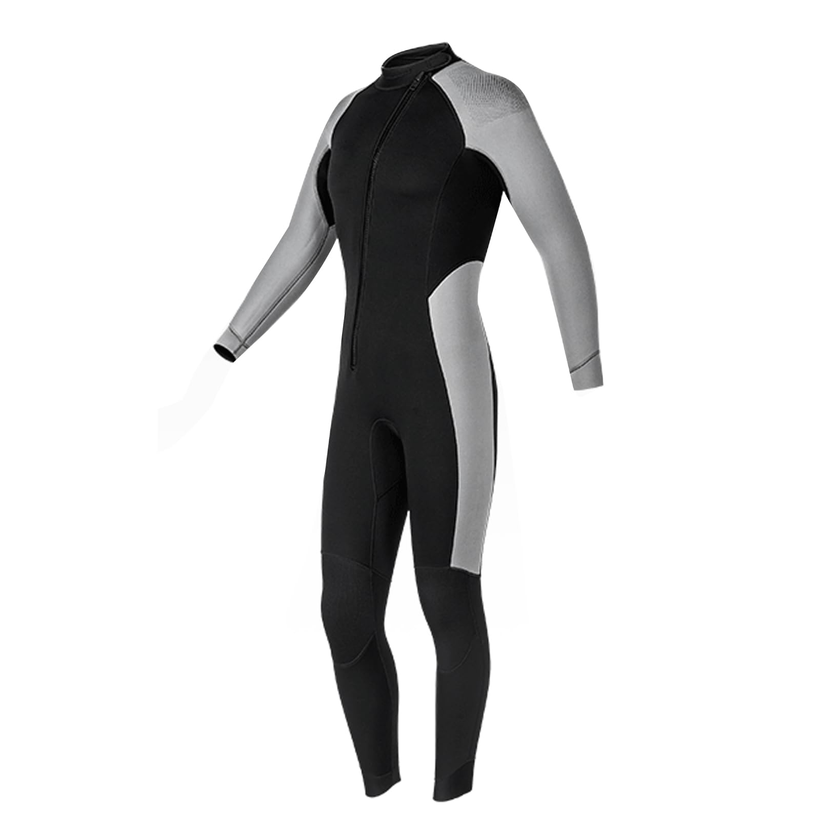 Ejoyous Traje de Neopreno de Cuerpo Completo Traje de Buceo de Neopreno de 3 Mm con Diseño Compuesto de 3 Capas Puños Flexibles y Rodilleras para Hombres Surf Snorkel Buceo Natación en Invierno