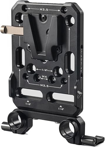 Tilta Tiltaing Mini V-Mount Kit de placa de batería I para cardanes y cámaras más pequeñas, color negro
