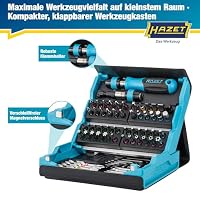 HAZET SmartCase Bit-Satz 2200SC-1 I 69-teiliges Werkzeug Bit-Set, Antrieb: Sechskant 6,3 mm (1/4 Zoll), für Handbetätigung I mobiler Werkzeugkoffer Made in Germany – Ansicht 3