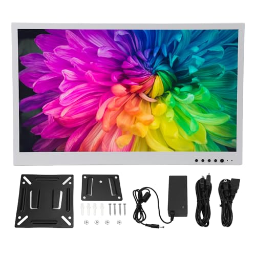 Yoidesu 21.5 Inch Industrial Display, HD 1920x1080 Monitor with HDMI VGA AV BNC USB, Full HD Commercial Screen for Factory Security Digital Signage (US Plug)