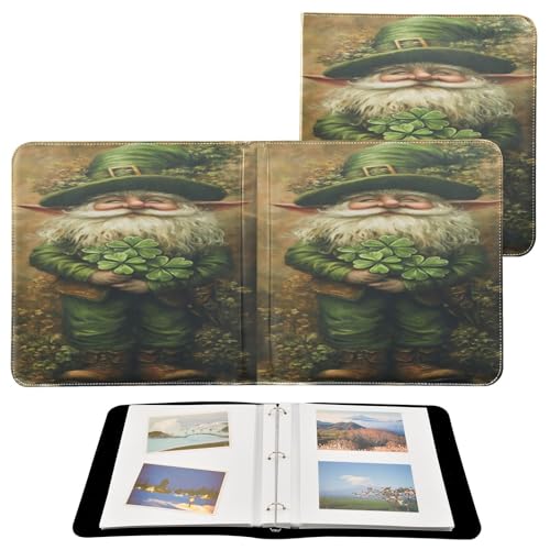 Álbum de fotos Scrapbook autoadhesivo FLildon de 40 páginas, tamaño 11.8 x 11.2 pulgadas, cubierta de cuero PU, diseño de anillas de 3 anillos miniatura 2