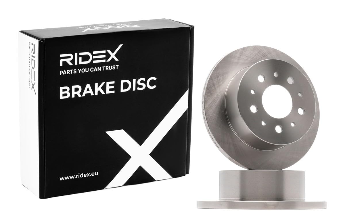 RIDEX 3405B0975 Set d'essieu Disques et plaquettes de freins Arrière avec coulisses avec tôle anti-bruit Compatible avec FIAT Ducato III Van 250, 290
