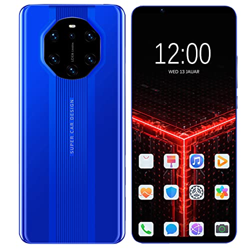 Stylish 5.8 Inch HD Full Screen Cellphone Long Battery Life Rugged Dual Card Dual Standby 512MB+4GB 3800mah Factory Unlocked Android Cell Phone with Powerful Processor for Android 6.1(Blue)