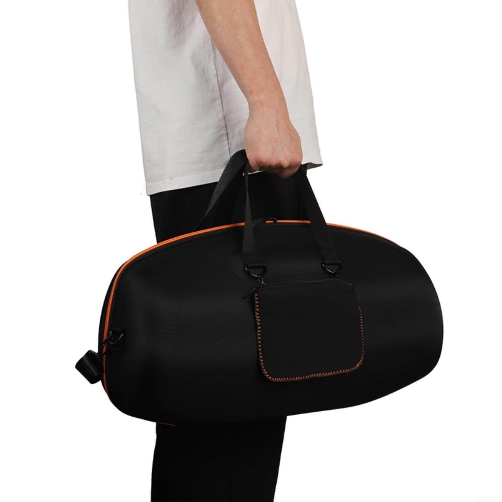 Hartschalen-Reisetasche für JBL für BOOMBOX 4, wasserdichte EVA-Schale mit verstellbarem Gurt, tragbare Aufbewahrungstasche für Outdoor, Strand, Picknick, Schwarz (Grau)