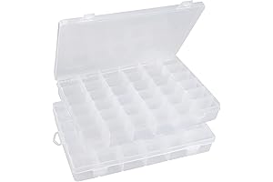 2-Pack Fishing Tackle Box Lure Box Organizer