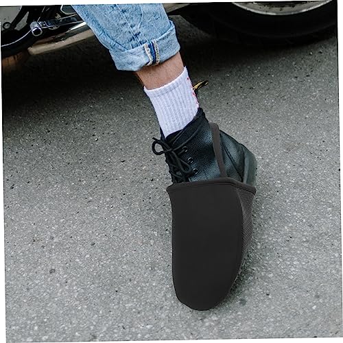 Cubierta protectora para calzado y protector de palanca de cambios para motocicleta BESPORTBLE, diseño moderno, negro, talla XL miniatura 4