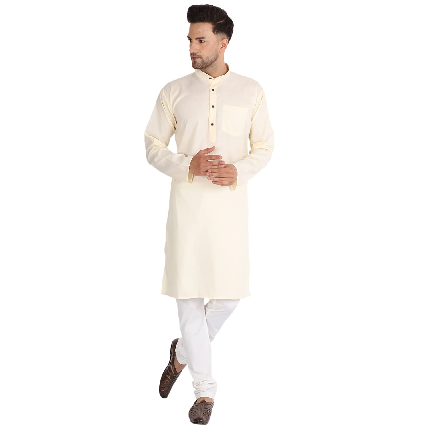 banhussain Men Cotton Blend Kurta Payjama Set-picture-22