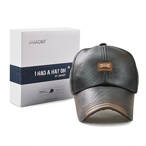 Leather Baseball Caps and Hats for Men/Women Outdoor Black Panel Sun Hat