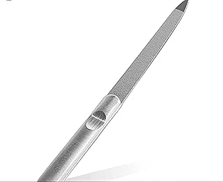 Stainless Steel Nail File, Manicure Pedicure Grinding Rubbing Tool, Nail File and Buffer, Fingernails, Toenails, Manicure, Files for Household and Beauty Salon, Double Side Sandpaper Nail Sanding.