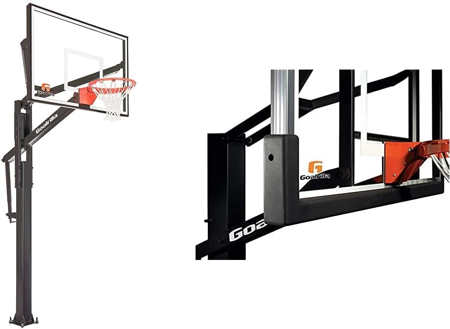 Goalrilla Basketball Hoops with Tempered Glass Backboard and Padding