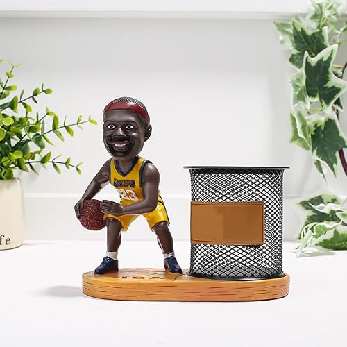 Basketball Star Pen Holder Set - Pencil Holder Pen Holder Makeup Brush Holders, Desk Accessories & Workspace Organizers for Home, School & Office Creative Gift for Fans and Students (#23)