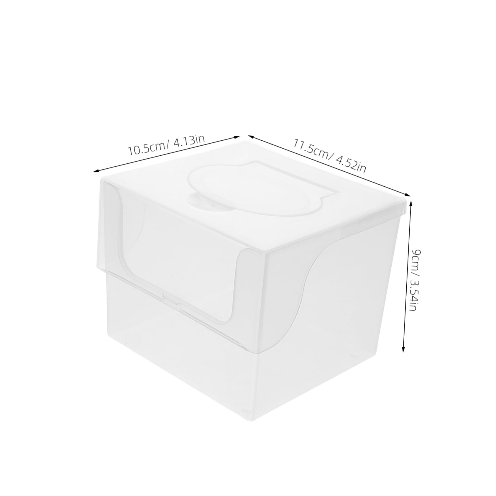 GLEAVI 2pcs Wipe Box Disposable Face Towel Container with Dustproof Flip Cover Compact Portable Wipe Holder for Travel Home Office Use for Facial Towels Pads