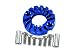 TA02 Upgrade Parts Aluminum Motor Mount For 16T, 21T Standard - 1Pc Blue