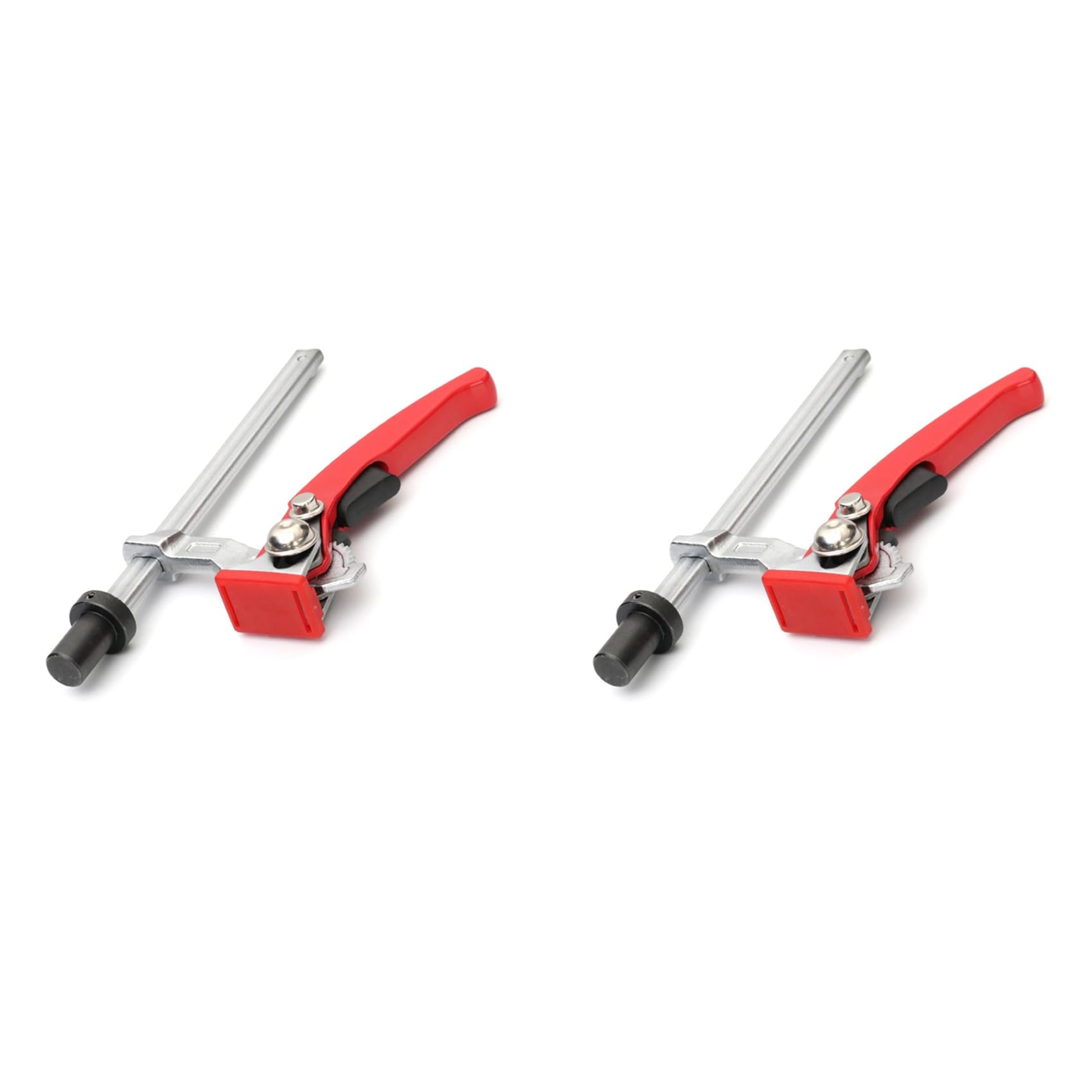 Jnchdghwa As Shown 2X Heavy-Duty Ratchet Workbench Clamp, Woodworking Table Material Rapid Clamping Fixture For Base Diameter 19Mm 3/4Inch