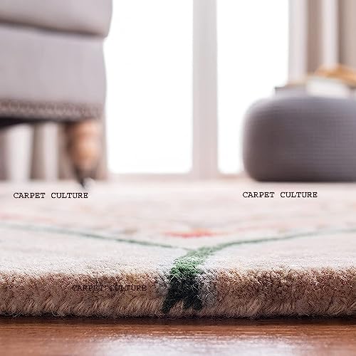 Image of Carpet Mahal Handmade Handwoven Tufted Made of 100% Soft Blended Wool Export Quality Carpets with 1 Inch Thickness (5x8 Feet) Color Multi