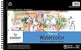 Canson Montval Watercolor Pad, Cold Press Acid Free French Paper, Side Wire Bound, 140 Pound, 10 x...