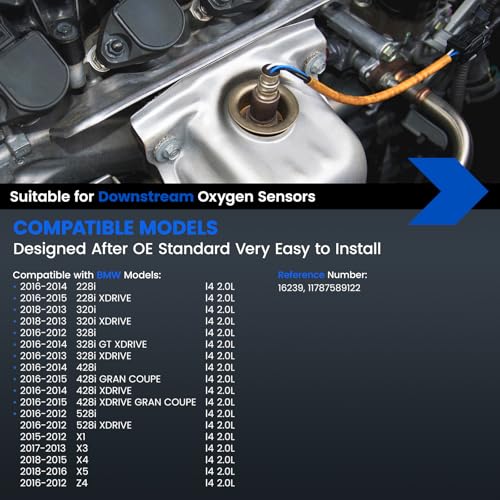 Sensor de oxígeno downstream para BMW 228i 320i 328i 428i 528i X1 X3 X4 X5 Z4 2.0L miniatura 2