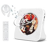 【Elegantes und durchdachtes Design】Elegantes und schlichtes weißes Design, LED-Display zeigt deutlich verschiedene Modi und Informationen an (CD-Wiedergabe, Bluetooth, USB-Wiedergabe, AUX-Modus, FM-Radio, Lautstärke, Titel und Song-Informationen) Staubdichtes Design mit einer Schutzhülle auf dem Paket, um die Disc sowie staubdicht zu schützen, so dass Sie sich keine Sorgen über Staubansammlungen machen müssen.
