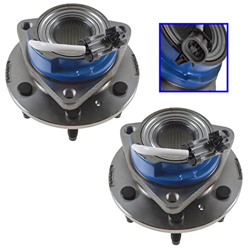 Image of TRQ 2 Piece Front Wheel Bearing & Hub Assembly Set Compatible with 2006-2007 Buick Terraza 2006-2008 Chevrolet Uplander 2006 Pontiac Montana Saturn Relay
