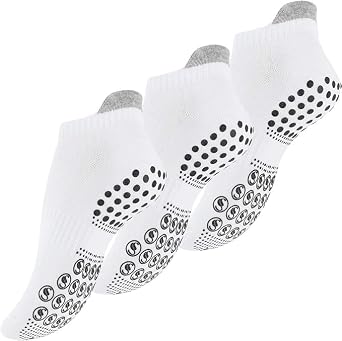 3-Piece Yoga, Plates, ABS Gym Socks - Your Perfect Workout Partner, Anti-Slip, Silicone Printed