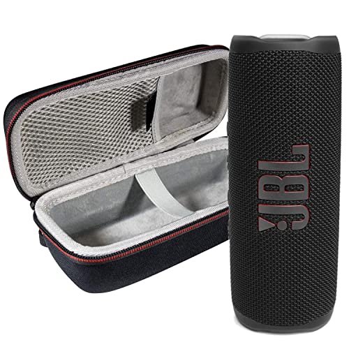 JBL Flip 6 Waterproof Portable Wireless Bluetooth Speaker Bundle with Hardshell Protective Case (Black)