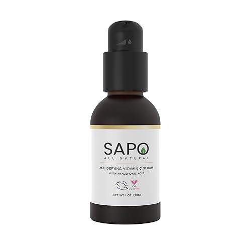 Sapo - Suero de vitamina C, suero facial iluminador con ascorbilo fosfato de sodio, ácido hialurónico y manzanilla, 1 onza