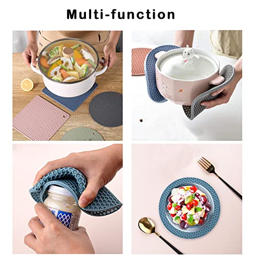 Large Jar Opener Gripper Pad 4Pcs, Jar Opener For Seniors With Arthritis&Weak Hands,Bottle Opener,Non-Slip Jar Lid Opener Kitchen Coasters Heat Insulation Pad #TOP3