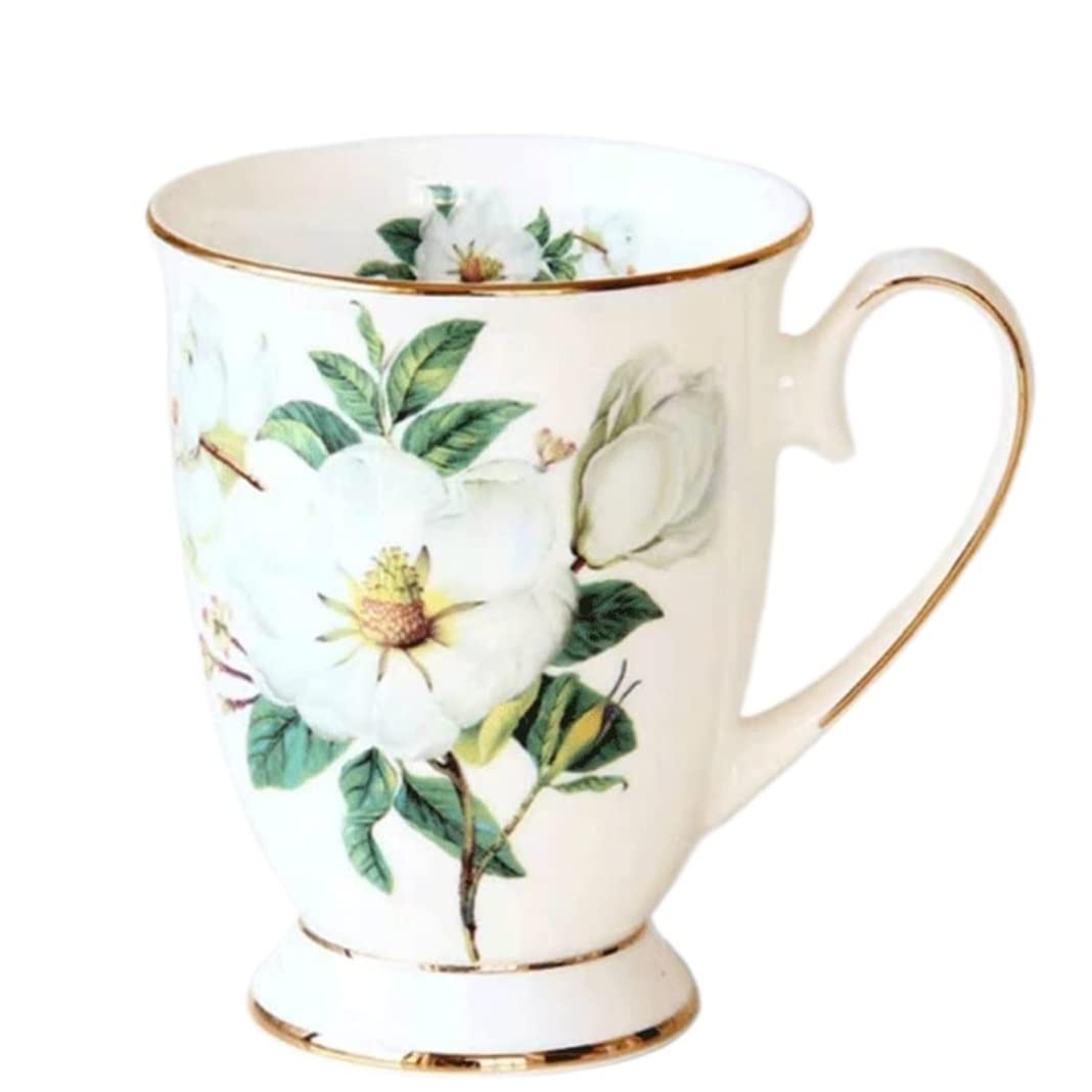 YNIYUJKL Camellia Bone Coffee Cups High Grade Porcelain Tea Cup Ceramic Coffee Cup Coffee Cup