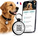 Médaille Chien Chat Personnalisée QR Code   Plaque d'Identification & Contact Immédiat lors du Scan   Gravure Inaltérable   Silicone Étanche   Marque Française   Sans Abonnement   Animoco