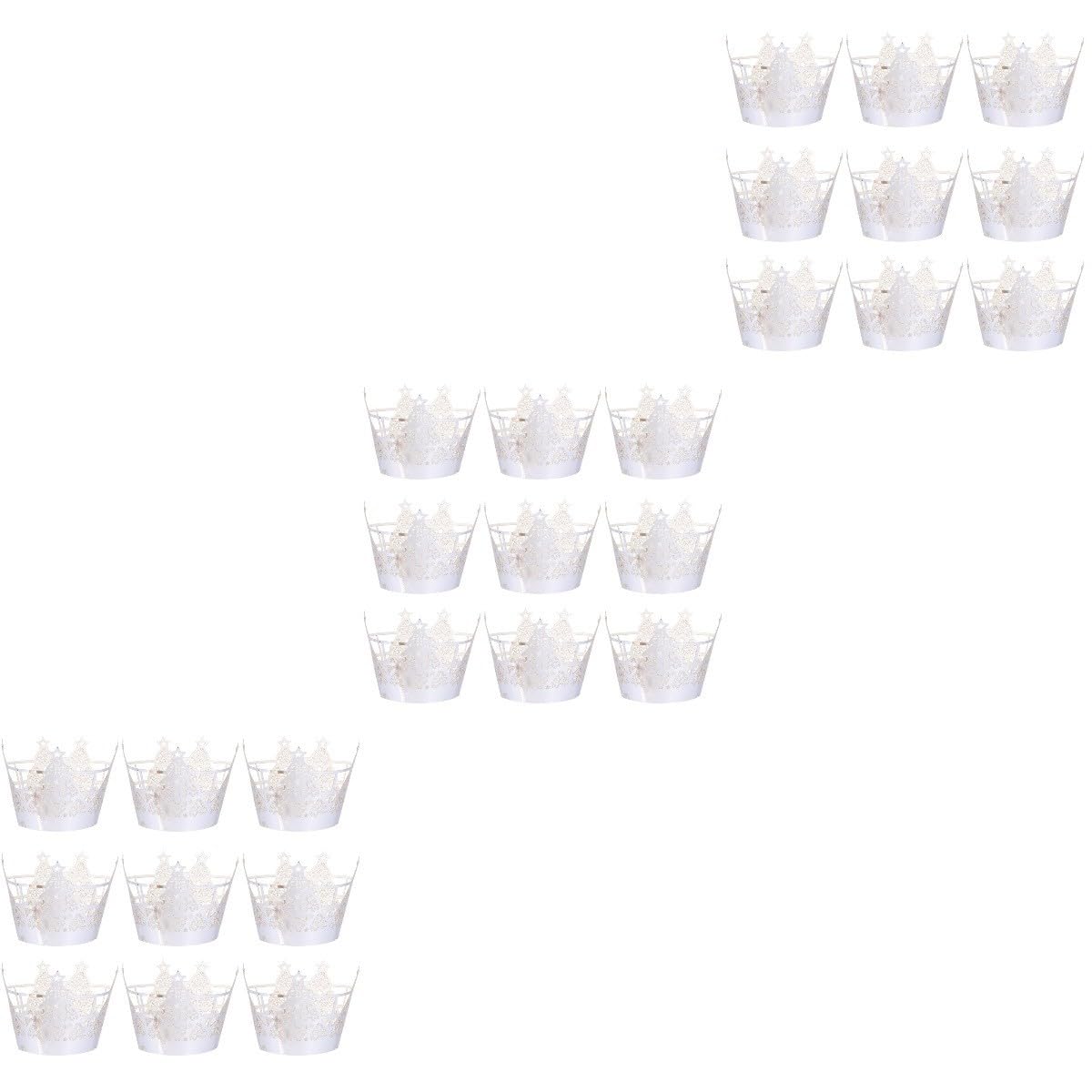 BESTonZON 150 Pièces Tasse à Gâteau En Papier Moules à Muffins En Papier De Petit Gâteau Coupes à Gâteaux En Doublure Dentelle