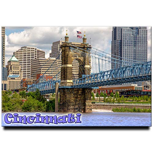 Imán para refrigerador Cincinnati Ohio 2 x 3 pulgadas