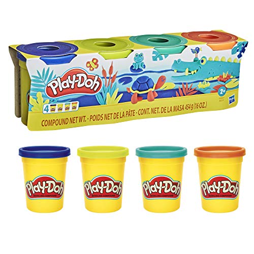 Play-Doh 4er Pack WILD, Knete für fantasievolles und kreatives Spielen E4867ES0 Mehrfarbig – Bild 4