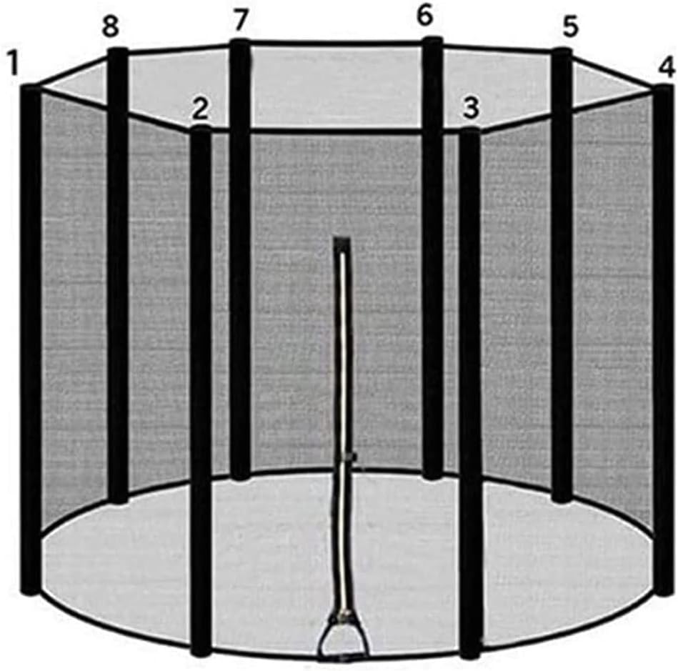 CIRONI Round Trampoline Safety Net, 6ft 8ft 10ft 12ft 13ft 14ft 16ft Replacement Trampolines Enclosure Net, Perfect Visibility Tear and Weather-resistan